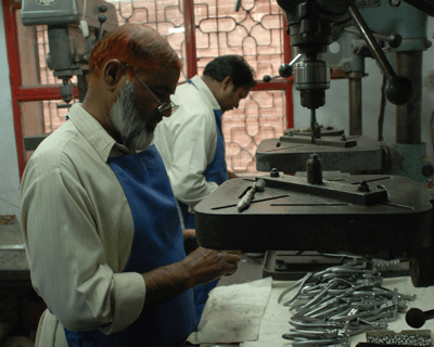 Workers in Sialkot. Photo: Minke Vorstenbosch