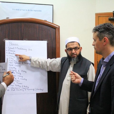 Workshop in Sialkot. Photo: Don van Luijn